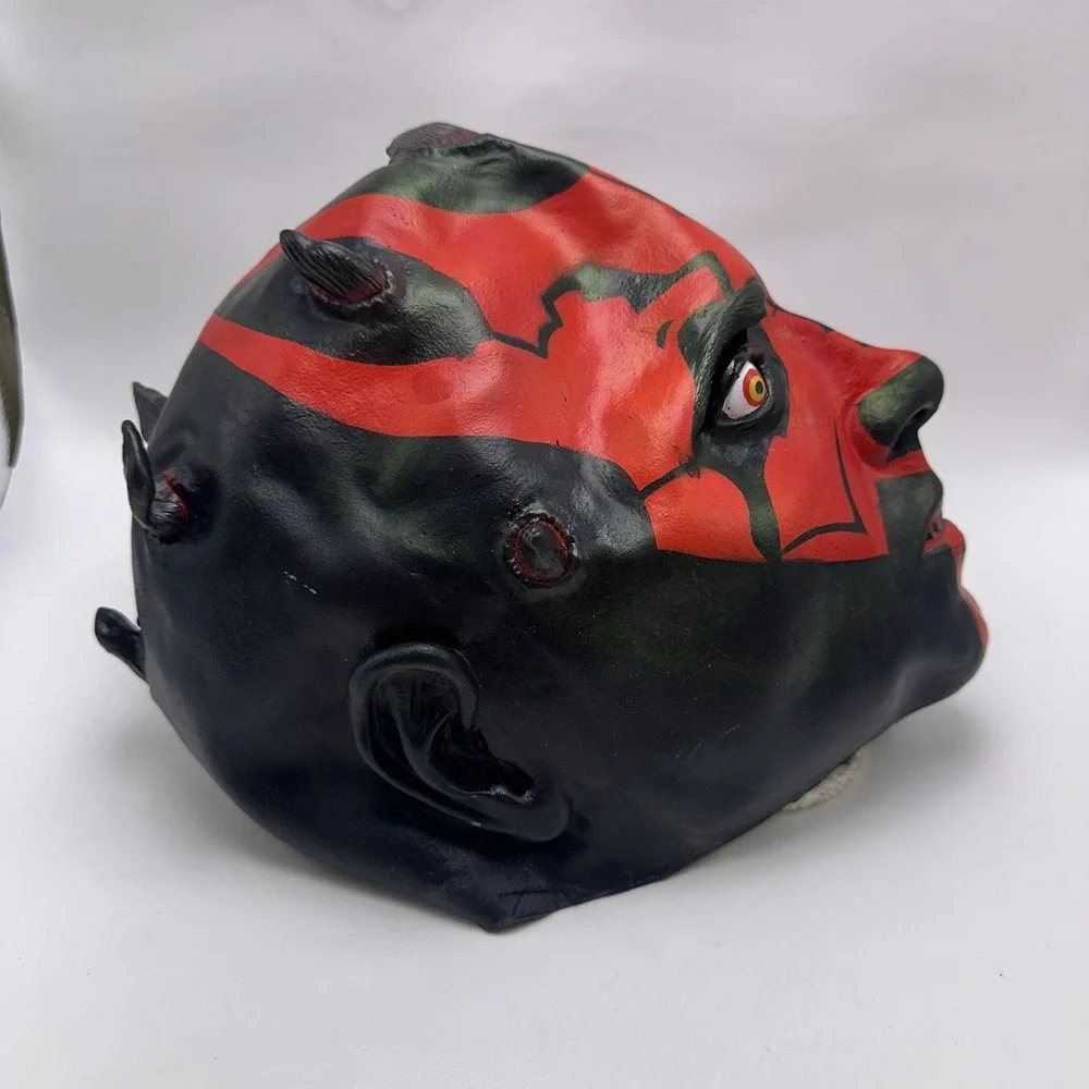 Star Wars Darth Maul Rubber Mask Halloween Costume One Size Lucasfilm LTD